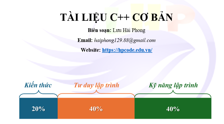 Tài liệu C++ cơ bản